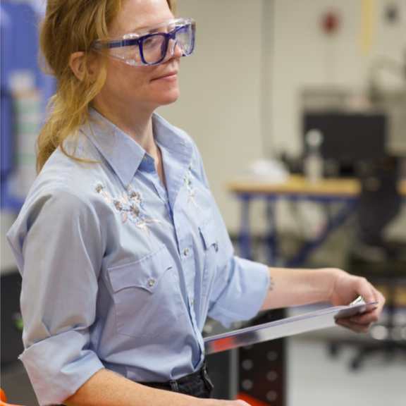 Instructor leading a hands-on class