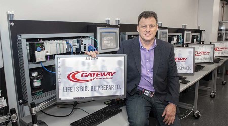 Michael Cook with Gateway logo