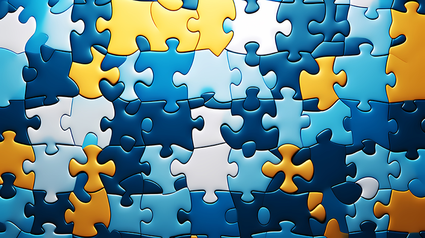 Puzzle pieces representing autism (training for educators)